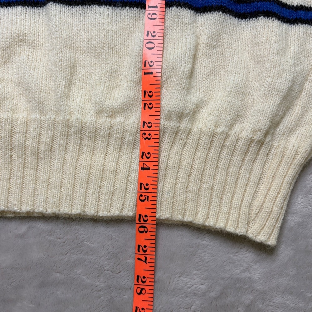 Vtg Puritan Shetland Wool Blend Sweater Size‎ L Striped Crewneck Made in USA - Picture 5 of 8